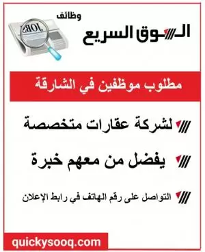 مطلوب موظفين وموظفات للعمل في شركة عقارية